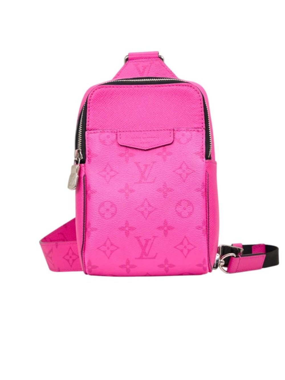 Louis Vuitton Slingbag Monogram Taigarama Outdoor Fuchsia